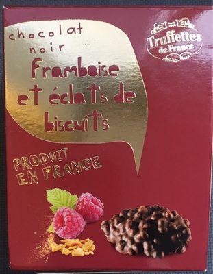 Chocolat noir, Framboise et éclats de biscuits - 3472710024756