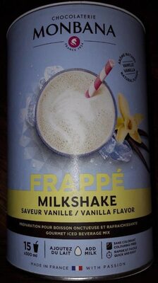 Monbana Frappé Milkshake Saveur Vanille - 3474340025899