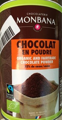 Chocolat En Poudre Max Havelaar - 1 Kg - Monbana - 3474340090606