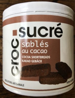 Croc sucré sablés au cacao - 3481718131151