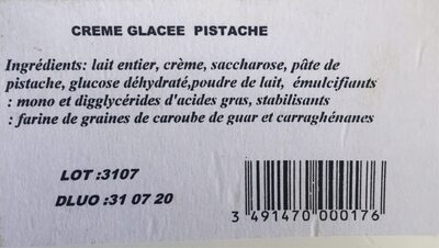 Creme glacee pistache - 3491470000176