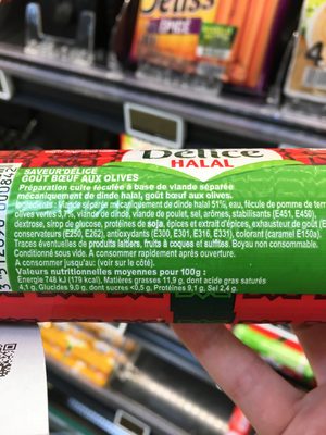 Saucisdelice Volaille / Boeuf, - 3512690000842