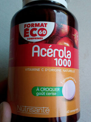 Nutrisanté Acerola 1000 Vitamines à Croquer 60 Comprimés - 3515450030820