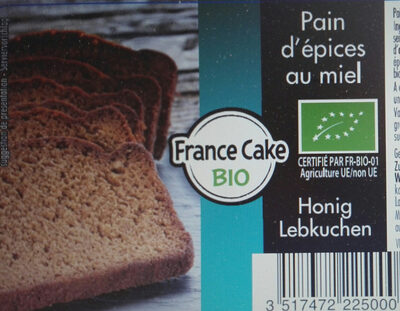 Pain d'épices bio au miel tranché - 3517472225000