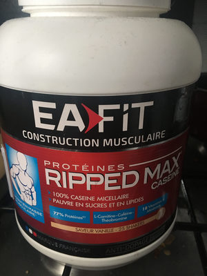 Eafit Ripped Max Caseine Vanilla 750G (muscular Construction) - 3518681006152