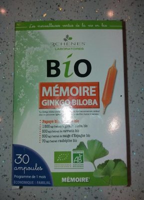 Mémoire Ginkgo Biloba Bio - 3525721004283