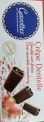 Crêpe dentelle chocolat noir fraise - 3535800132400