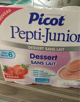 PICOT Pepti junior Dessert sans lait dès 6 mois 4x100g FRAISE - 3551100418099