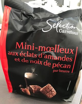 Mini moelleux chocolat aux eclats d'amandes et noix de pecan - 3560070748723