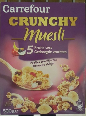 Carrefour Crunchy Muesli croustillant 5 Fruits secs - 3560070821877