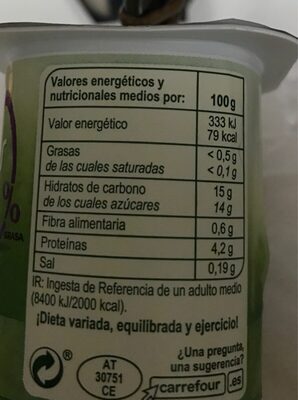 Yogurt con trozos kiwi 0% - 3560071012649