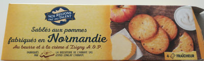 Sablés aux pommes au beurre et à la crème d'Isigny AOP - 3564709001876
