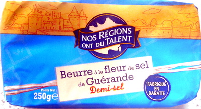 Beurre à la fleur de sel de Guérande, Demi-sel (80 % MG) - 3564709019512