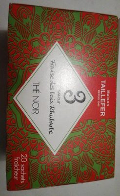 Thé noir saveur fraise des bois rhubarbe - 3564884018980