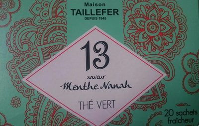 13 saveur Menthe Nanah Thé vert - 3564884019017