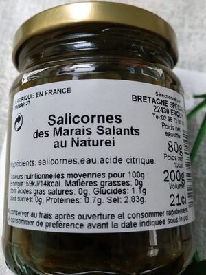 Salicornes des Marais Salants au naturel - 3574315280442