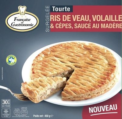 Tourte Ris de Veau, Volaille & Cèpes, Sauce au Madère - 3576280232365