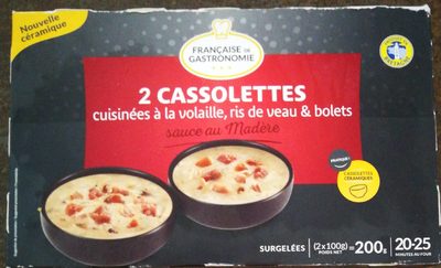Cassolettes ris de veau et bolets - 3576280631205