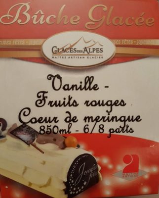 Bûche glacée vanille fruits rouges - 3576370850479