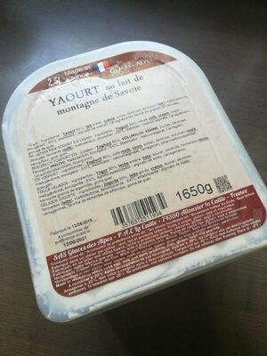 Glace yaourt au lait de montagne de Savoie - 3576372511934