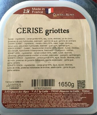 Sorbet cerise griottes - 3576372520202