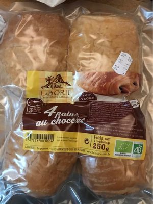 4 pains au chocolat - facon Vegan - 3577373001004