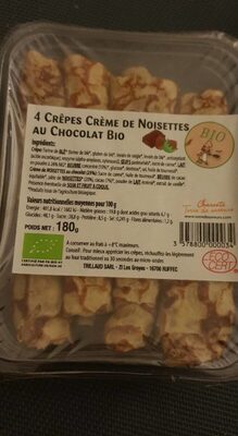 Crepes creme de noisette au chocolat bio - 3578800000034