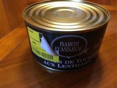 Saucisses de Toulouse aux lentilles - 3579260221762
