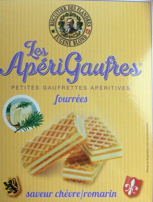 Apérigaufres Fourrées Chèvre Romarin - 3588570002701