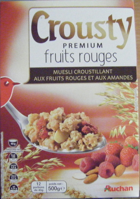 Crousty premium fruits rouges- muesli croustillant - 3596710362189