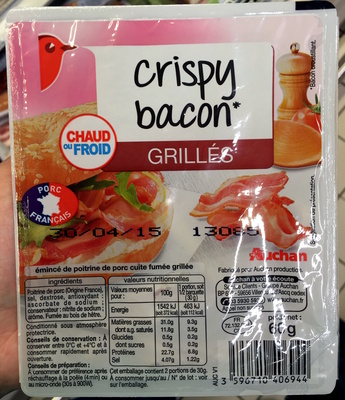 Crispy Bacon grillés - 3596710406944