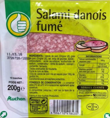 Salami danois fumé - 3596710418435