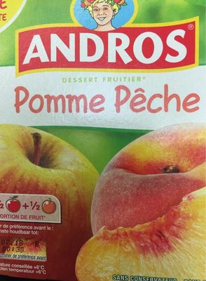 Compote pomme pêche - 3608580905370