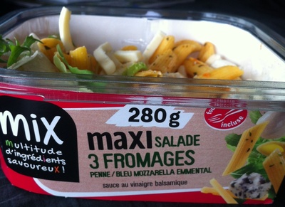 Maxi Salade 3 Fromages (Bleu, Mozzarella, Emmental) Penne  - 3700009252581