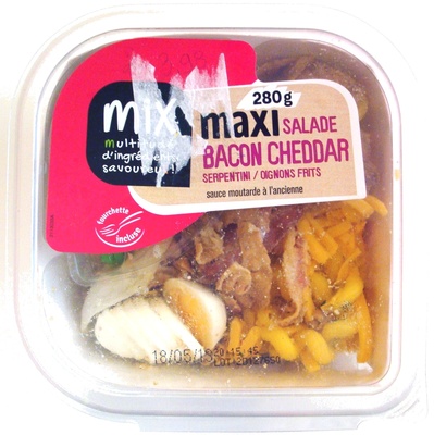 Maxi Salade Bacon Cheddar Serpentini / Oignons Frits - 3700009252604