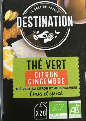 Thé vert citron gingembre - 3700110048066