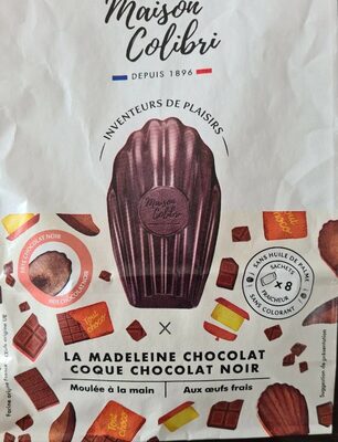 Madeleine chocolat coque chocolat noir - 3700157511455