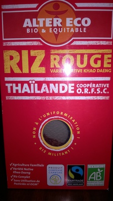 ALTER ECO - Riz rouge - 3700214610152