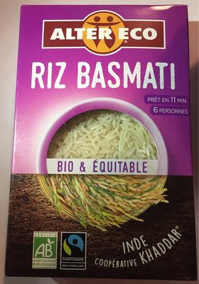 Riz Basmati Inde coopérative Khaddar Bio Et équitable - 3700214616819