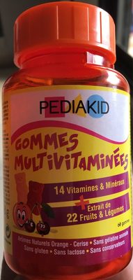Gummies Multivitaminées - 60 Gommes - Pediakid - 3700225602283