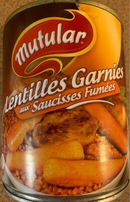 Lentilles Garnies aux Saucisses Fumées - 3700739200074