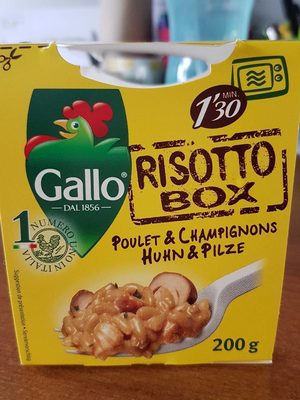 Risotto box poulet & champignons - 3700753600096