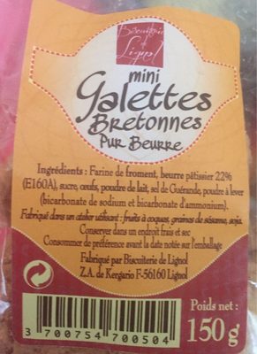 Mini galettes bretonnes - 3700754700504