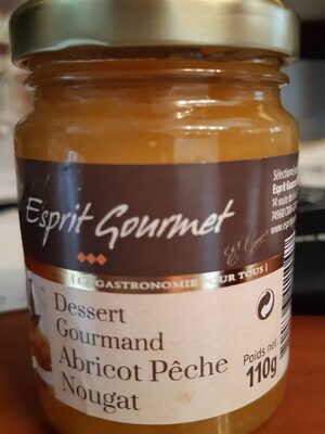 Dessert gourmand Abricot pêche nougat - 3700766411047