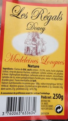 Madeleines longues - 3760063633634