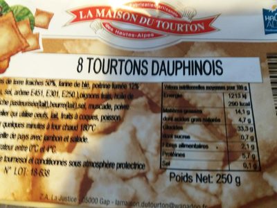 Tourtons Dauphinois - 3760072090145