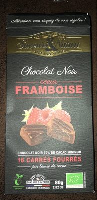 Chocolat noir coeur framboise - 3760077181961