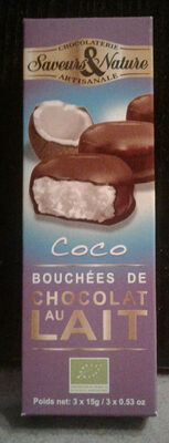 Bouchées de chocolat au lait - coco - 3760077187642