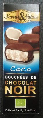 Bouchées de chocolat noir - coco - 3760077187673