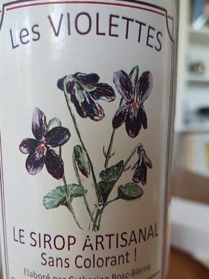 Sirop artisanal Les violettes - 3760083271328